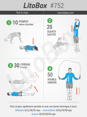 Circuit training au poids du corps Litobox 752